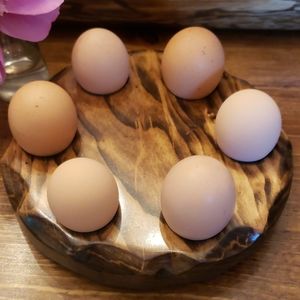 New!! Handcrafted Wooden Egg Holder